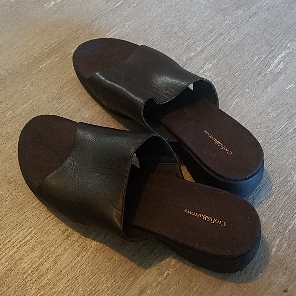 Croft & Barrow Women's Black Sandles